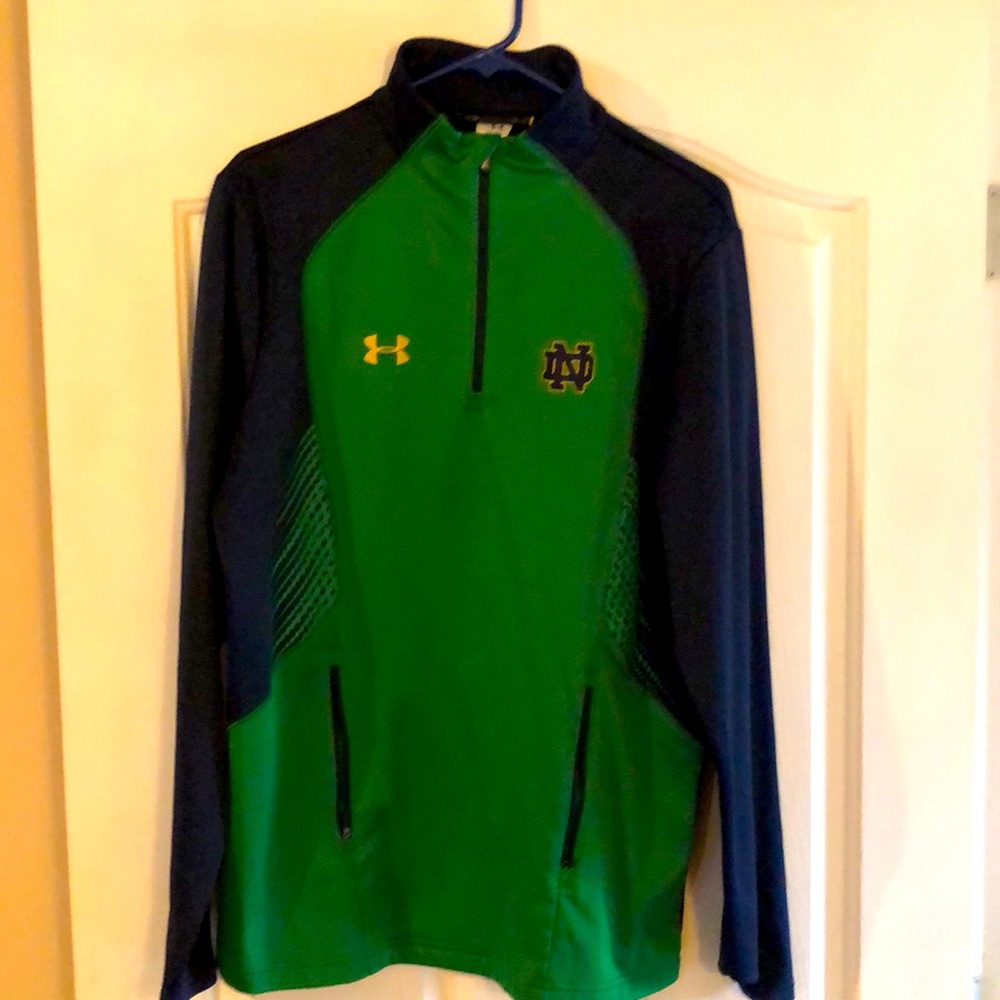 Notre Dame Under Armour quarter zip pullover large